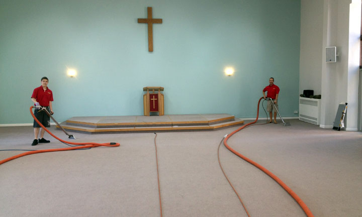 Carpet cleaning inside salvation army